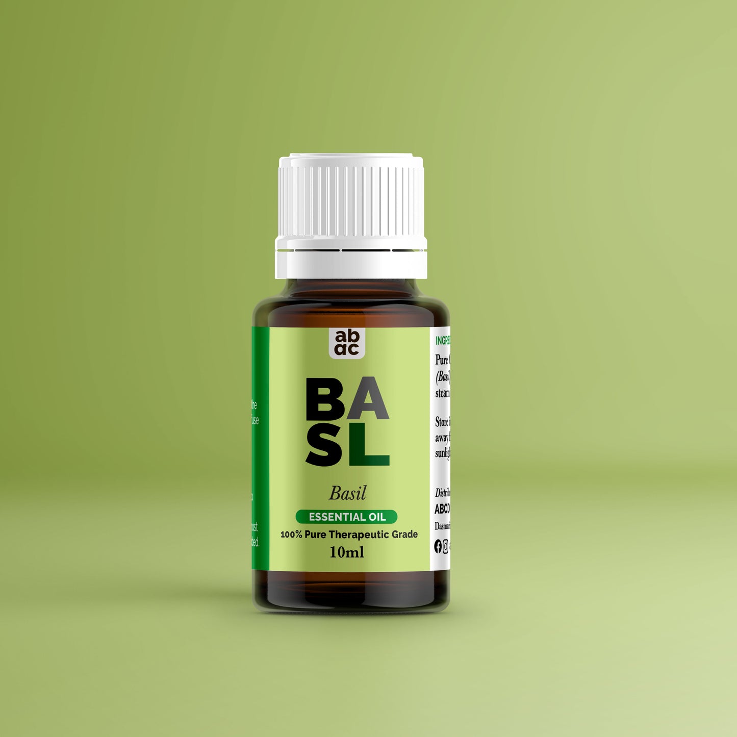 ABCD Organics Basil Essential Oil – 100% Natural, Therapeutic Grade for Mental Clarity, Digestive Health, and Aromatherapy, Basil Oil Philippines