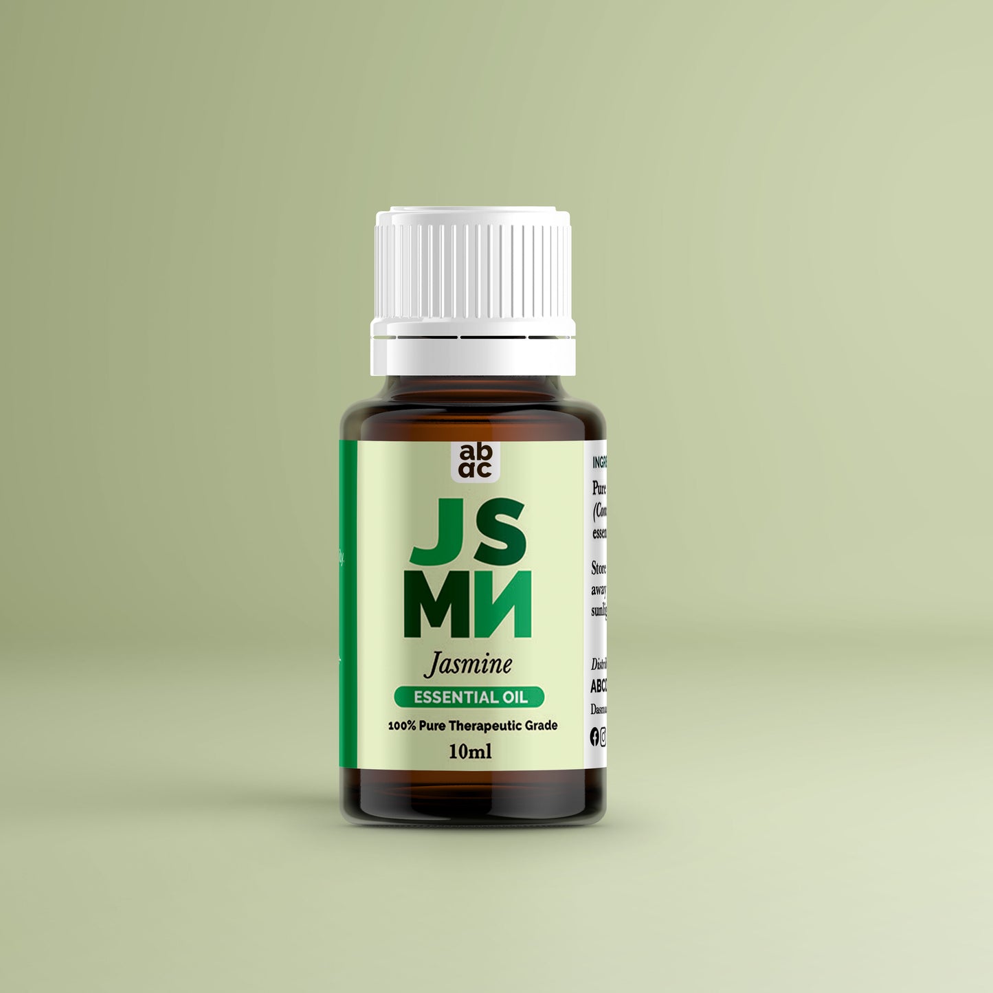 ABCD Organics Jasmine Essential Oil – 100% Natural, Therapeutic Grade for Aromatherapy, Emotional Balance, and Sensuality, Jasmine Oil Philippines